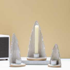 CERAMIC TREE CANDLEHOLDER